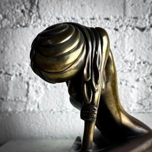 1984 Tom Bennett Modernist Bronze Sculpture