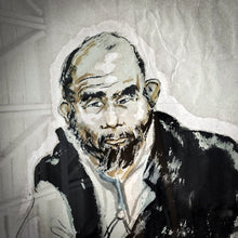 Load image into Gallery viewer, Mid Century Unsigned Figurative Paper Lithograph Print
