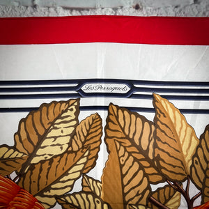 Vintage Hermés Classic Screen-Printed Silk Scarf Textile
