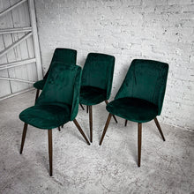Load image into Gallery viewer, Set of 4 Homylin Scandinavian Style Velvet Metal Dining Chair
