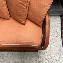 Load image into Gallery viewer, Mexican Cushioned Tan Equipal Sofa
