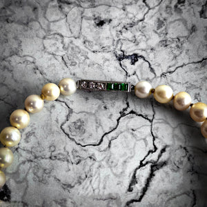 Vintage Traditional Cultured Akoyo Pearl Multi-Strand Necklace