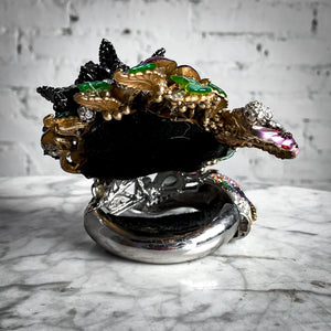 Lynn Carlton Eclectic Mixed Materials Clamper Bracelet