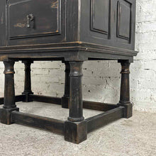 Load image into Gallery viewer, Spanish Revival Black Chest on Stand
