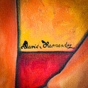 David Leonardo Surrealist Oil on Canvas Painting