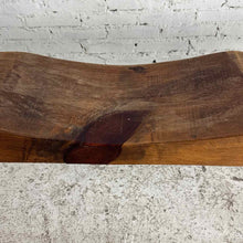 Load image into Gallery viewer, Sculptural Triple-Seat Wood Slab Bench
