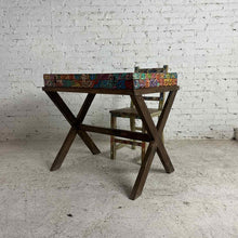 Load image into Gallery viewer, Mexican Folk Art Painted Desk &amp; Chair
