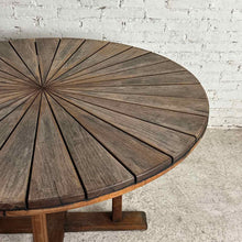 Load image into Gallery viewer, Mid-Century Style Acacia Sunburst Table
