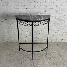 Load image into Gallery viewer, Neoclassical Demilune Marble Console
