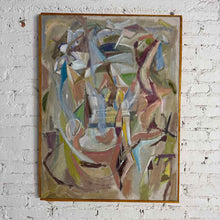 Load image into Gallery viewer, Mid-Century Abstract Expressionist Oil
