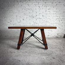 Load image into Gallery viewer, Industrial Wood &amp; Iron Cocktail Table
