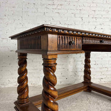 Load image into Gallery viewer, Barley Twist Jacobean Revival Desk

