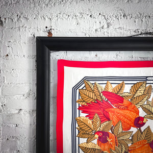 Vintage Hermés Classic Screen-Printed Silk Scarf Textile