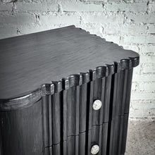 Load image into Gallery viewer, Eclectic Black Wood Dresser Chest of Drawers
