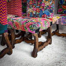 Load image into Gallery viewer, Vintage Huipil Upholstered Wood Chair
