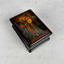 Load image into Gallery viewer, Fedoskino Russian 'The Red Flower'  Lacquer Box
