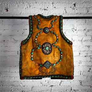 Antique Uzbek Handcrafted Applique Silk Decorative Folk Piece
