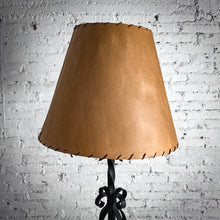 Load image into Gallery viewer, Vintage Spanish Dark Wrought Iron Standard Floor Lamp
