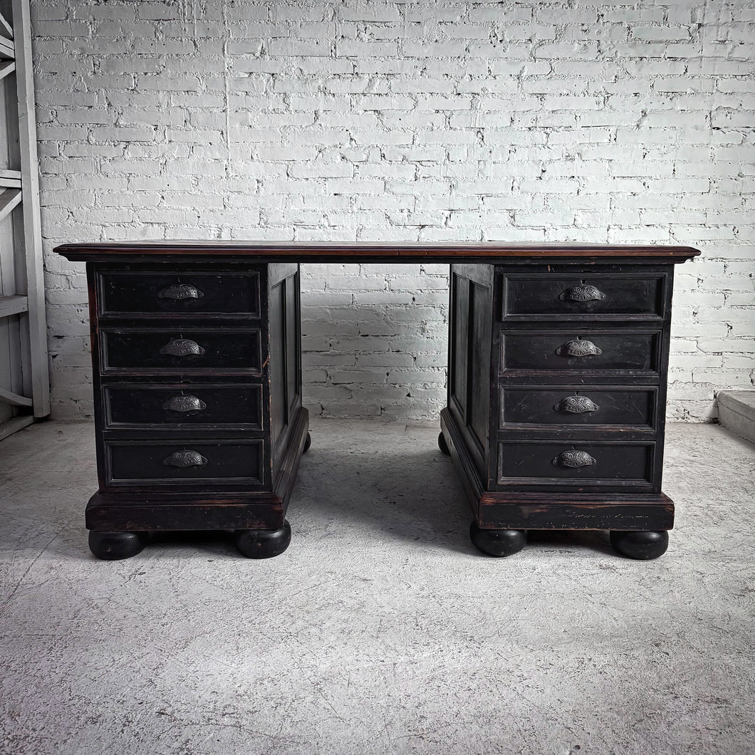 Early 20th Century American Partners Desk