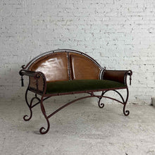 Load image into Gallery viewer, Spanish Colonial Iron Frame Settee
