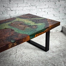Load image into Gallery viewer, Modern Glossy Resin Wood Cocktail Table
