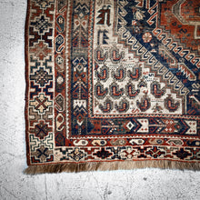 Load image into Gallery viewer, 17th Century Qashqai Wool Area Persian Knotted Rug
