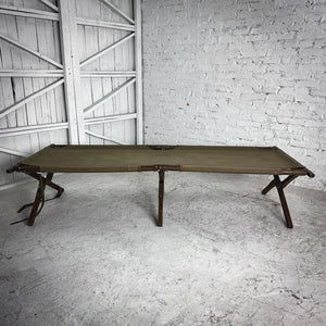 1950's Military Style Cot Canvas Bed