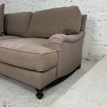 Load image into Gallery viewer, English Roll Arm 3-Seat Taupe Sofa
