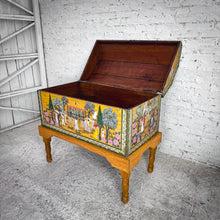 Load image into Gallery viewer, Mexican Signed Folk Art Hand-Painted Wood Chest
