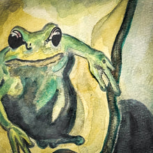 Load image into Gallery viewer, Francisco Toledo Watercolor Frog with Serpent
