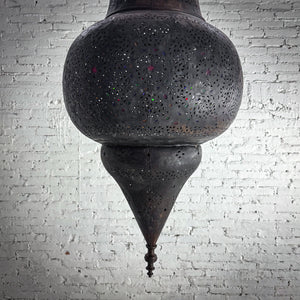 Moroccan Patina Brass Pendant Light