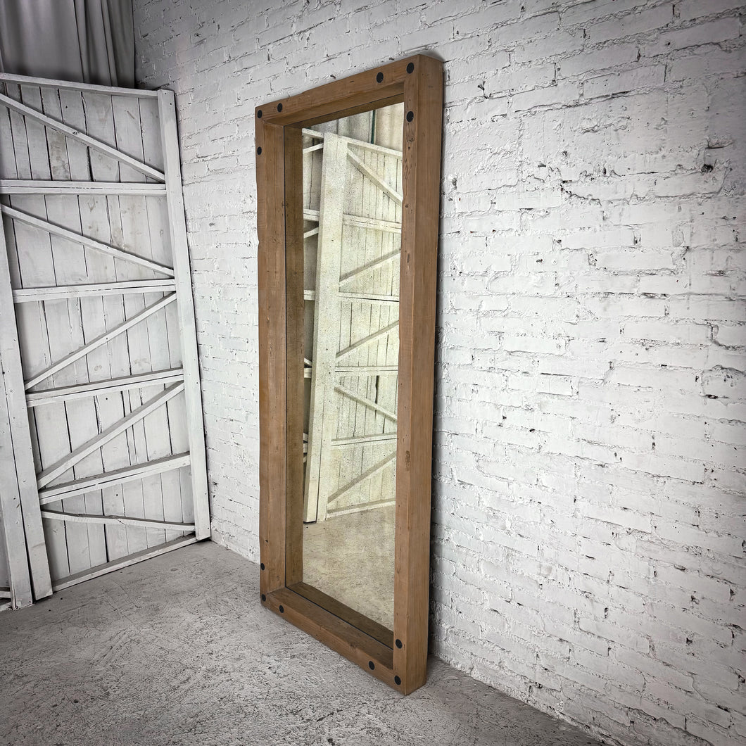 Farmhouse Bleached Beam Full Length Mirror