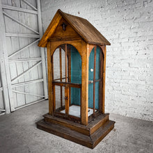 Load image into Gallery viewer, Monumental Gothic Revival Pine Shrine Birdcage
