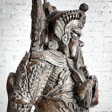 Load image into Gallery viewer, Japanese Carved Gilt Wood Samurai Decorative Statue
