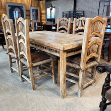 Load image into Gallery viewer, Mexican Weathered Wood Dining Set
