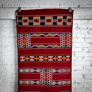 Moroccan Berber Zemmour Kilim Flatweave Rug