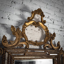 Load image into Gallery viewer, Baroque Fretwork Gilded Wood Wall Mirror
