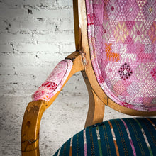 Load image into Gallery viewer, Set of 2 Vintage Louis XVI Upholstered Beech Wood Armchair
