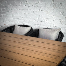 Load image into Gallery viewer, Set of 9 Purple Leaf Roped Aluminum Outdoor Dining Table
