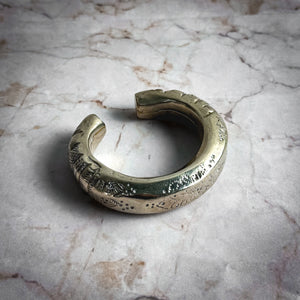 1950's Rajasthan Silvered Copper Cuff