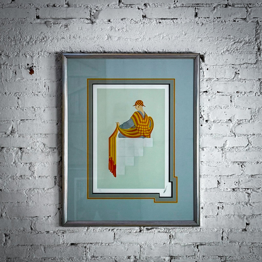 1981 Erté Art Deco Revival Serigraph Print