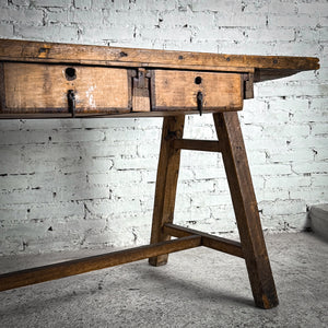 Early 20th C. Farmhouse Kitchen Island