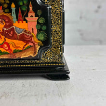 Load image into Gallery viewer, Palekh Russian 'The Humpbacked Horse' Lacquer Casket
