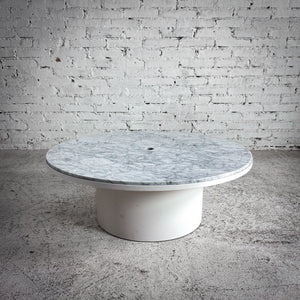 Blu Dot Plateau Carrara Marble Cocktail Table