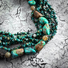 Load image into Gallery viewer, 20th C. Bohemian Turquoise Multi-Strand Necklace
