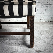 Load image into Gallery viewer, Modern Stripe Upholstered Wingback Chair
