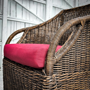 Set of 6 Woven Natural Rattan Dining Chair