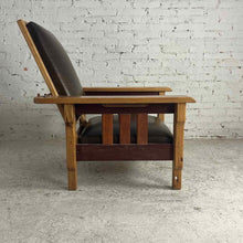 Load image into Gallery viewer, Studio Craft Oak Lounge Chair &amp; Ottoman
