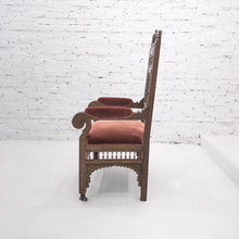 Load image into Gallery viewer, 19th Century Levantine Mohair Walnut Armchair
