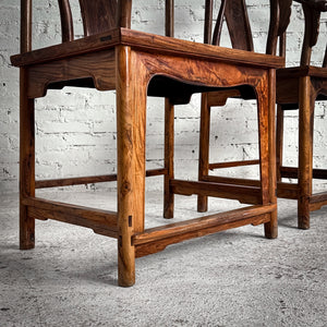 Set of 2 20th Century Quanyi Chinese Huanghuali Accent Chair